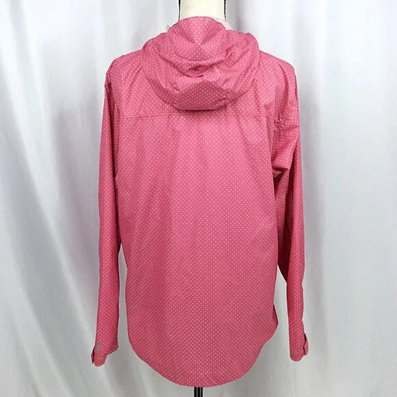 White Sierra Hooded Windbreaker Jacket Womens Size Large - Picture 3 of 9
